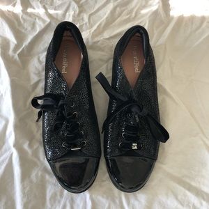 BeautiFeel Cella Black Leo Print Suede Sneakers